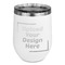 Stemless Stainless Steel Wine Tumbler - White - Single-Sided (Upload Your Own)