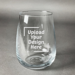 Stemless Wine Glass - Laser Engraved (Upload Your Own)