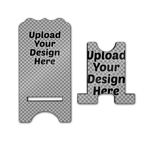 Upload Your Own Stylized Phone Stand - Front & Back - Large