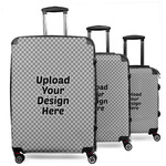 3-Piece Luggage Set - 20" Carry On - 24" Medium Checked - 28" Large Checked (Upload Your Own)