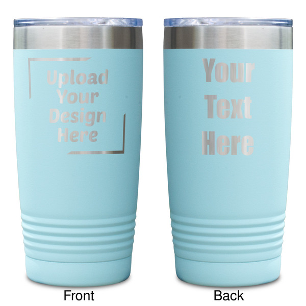 Upload Your Own Teal Polar Camel Tumbler - 20oz -Double Sided - Approval