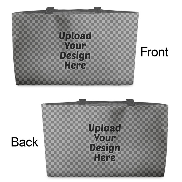 Upload Your Own Tote w/Black Handles - Front & Back Views
