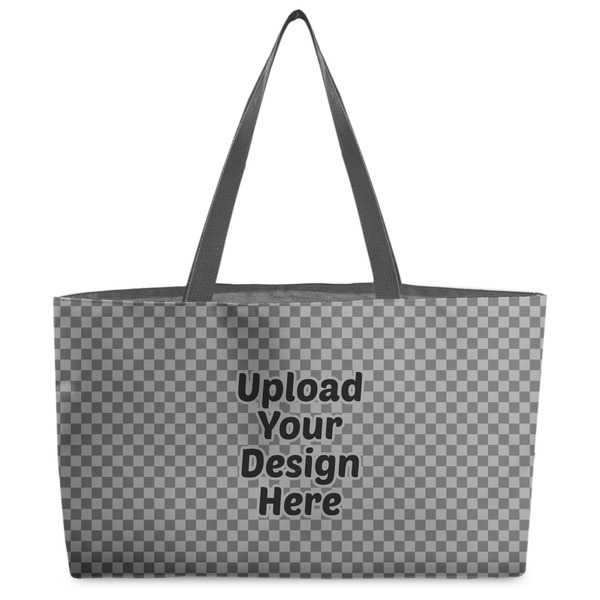 Custom Beach Totes Bag - w/ Black Handles (Upload Your Own)