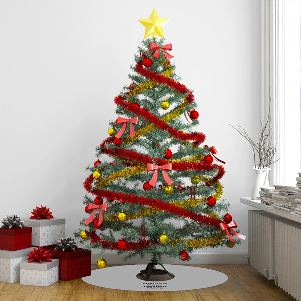 Upload Your Own Tree Skirt - In context
