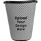 Waste Basket - Single-Sided - Black (Upload Your Own)
