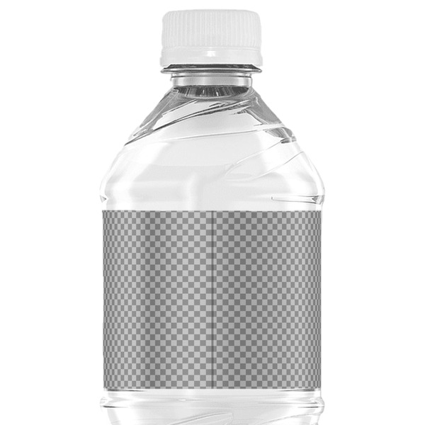 Upload Your Own Water Bottle Label - Back View