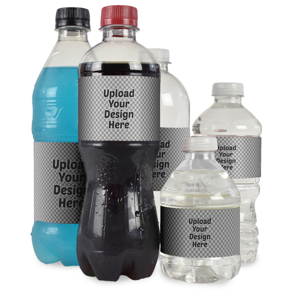 Upload Your Own Water Bottle Label - Multiple Bottle Sizes