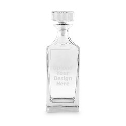 Whiskey Decanter - 30 oz Square (Upload Your Own)