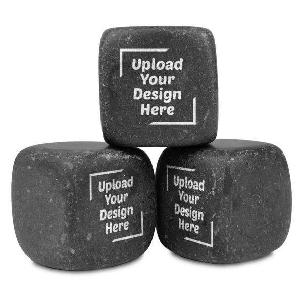 Custom Whiskey Stone Set - Laser Engraved (Upload Your Own)