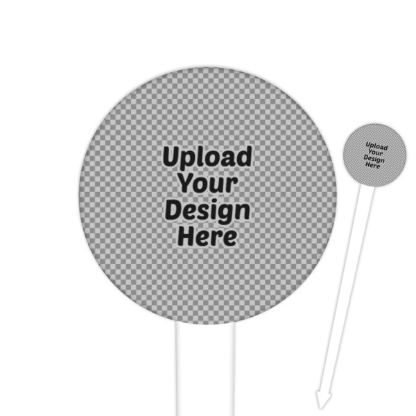 Custom Round Plastic Food Picks (Upload Your Own)