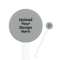 Round Plastic Stir Sticks (Upload Your Own)