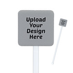 Square Plastic Stir Sticks (Upload Your Own)