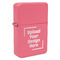Windproof Lighter - Pink - Single-Sided (Upload Your Own)