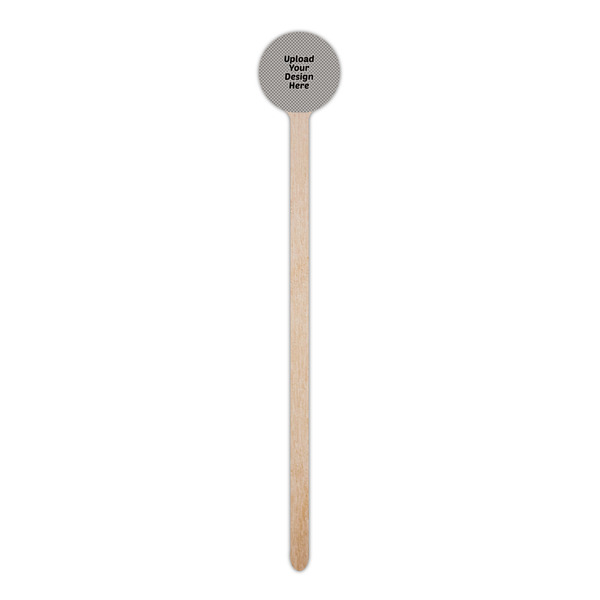 Upload Your Own Wooden 6" Stir Stick - Round - Single Stick