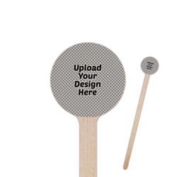 7.5" Round Wooden Stir Sticks - Double-Sided (Upload Your Own)