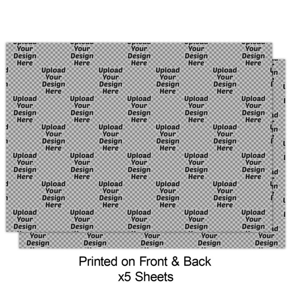 Upload Your Own Wrapping Paper Sheet - Double Sided - Front