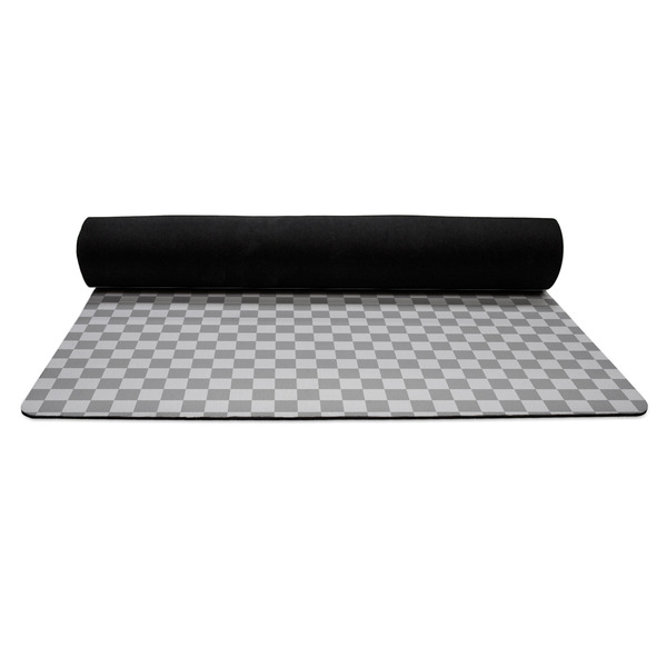 Upload Your Own Yoga Mat Rolled up Black Rubber Backing