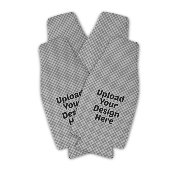 Upload Your Own Zipper Bottle Cooler - Set of 4 - Main