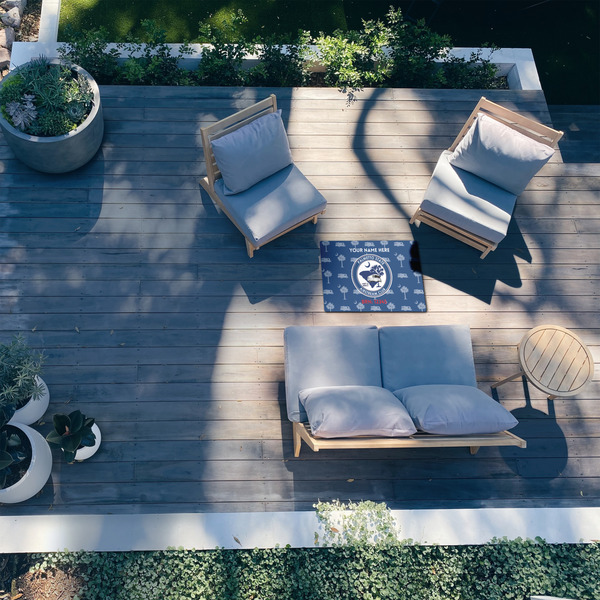 Palmetto State Airstream Club Logo 2'x3' Patio Rug - In Context