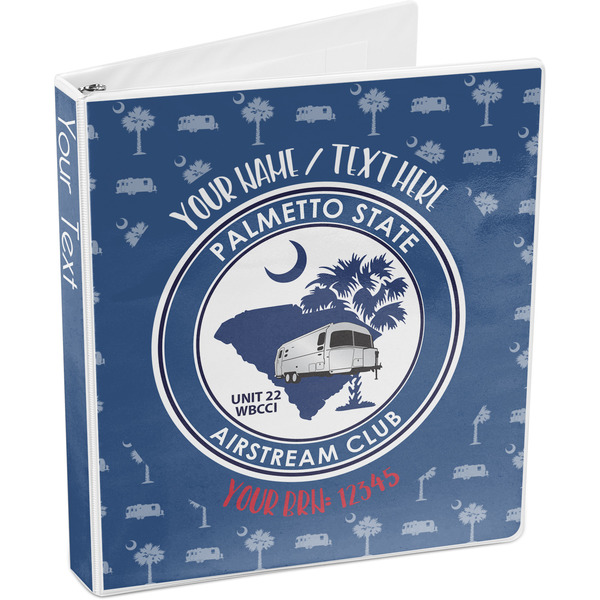 Palmetto State Airstream Club Logo 3-Ring Binder - 1" - Angled