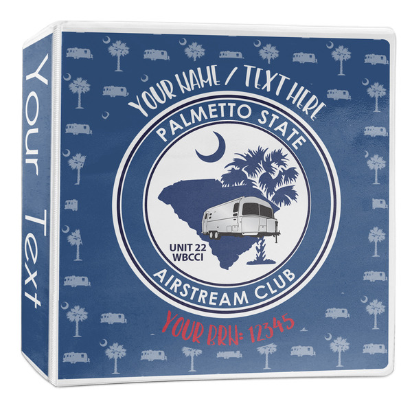 Custom Palmetto State Airstream Club Logo 3-Ring Binder - 2 inch
