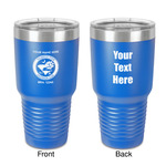 Palmetto State Airstream Club Logo 30 oz Stainless Steel Tumbler - Royal Blue - Double-Sided