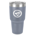 Palmetto State Airstream Club Logo 30 oz Stainless Steel Tumbler - Grey - Single-Sided