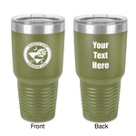 Palmetto State Airstream Club Logo 30 oz Stainless Steel Tumbler - Olive - Double-Sided
