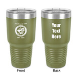 Palmetto State Airstream Club Logo 30 oz Stainless Steel Tumbler - Olive - Double-Sided