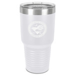 Palmetto State Airstream Club Logo 30 oz Stainless Steel Tumbler - White - Single-Sided