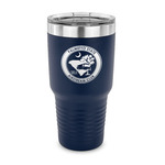 Palmetto State Airstream Club Logo 30 oz Stainless Steel Tumbler - Navy - Single-Sided
