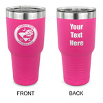 Palmetto State Airstream Club Logo 30 oz Stainless Steel Tumbler - Pink - Double-Sided