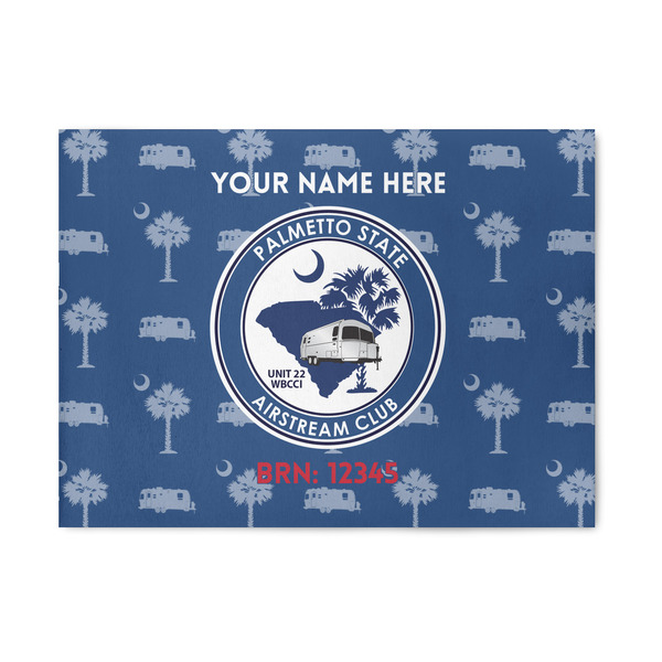 Custom Palmetto State Airstream Club Logo Patio Rug - 5' x 7'