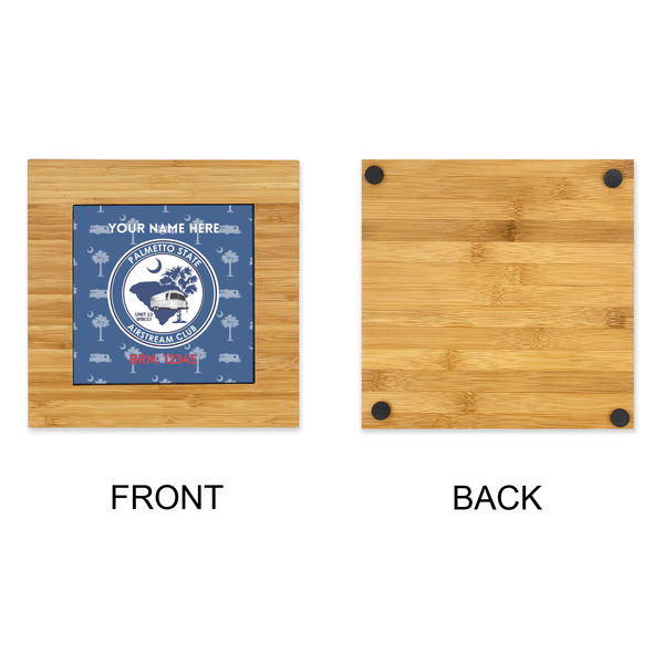 Palmetto State Airstream Club Logo Bamboo Trivet with 6" Tile - APPROVAL