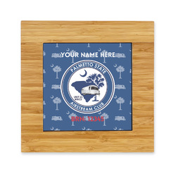 Palmetto State Airstream Club Logo Bamboo Trivet with Ceramic Tile Insert