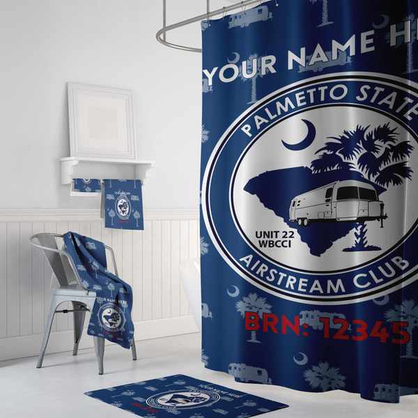 Palmetto State Airstream Club Logo Bath Towel Sets - 3-Piece - In Context