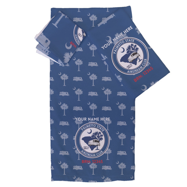 Custom Palmetto State Airstream Club Logo Bath Towel Set - 3 Pcs