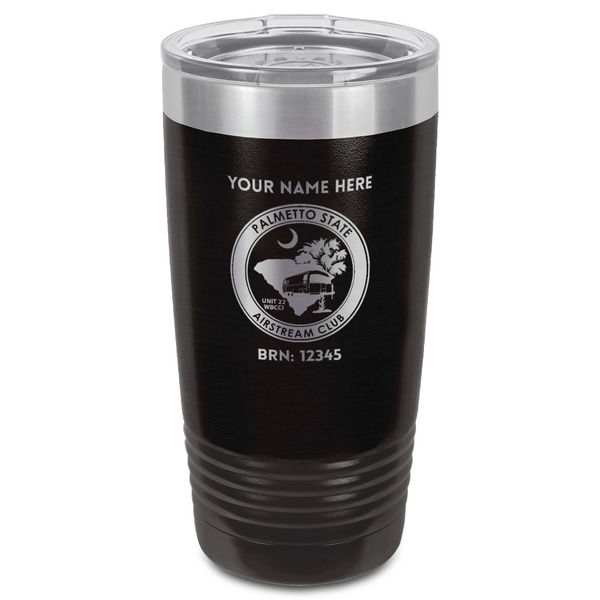 Palmetto State Airstream Club Logo Black Polar Camel Tumbler - 20oz - Front