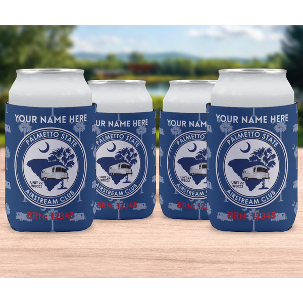 Palmetto State Airstream Club Logo Can Cooler - Standard 12oz - Set of 4 - In Context
