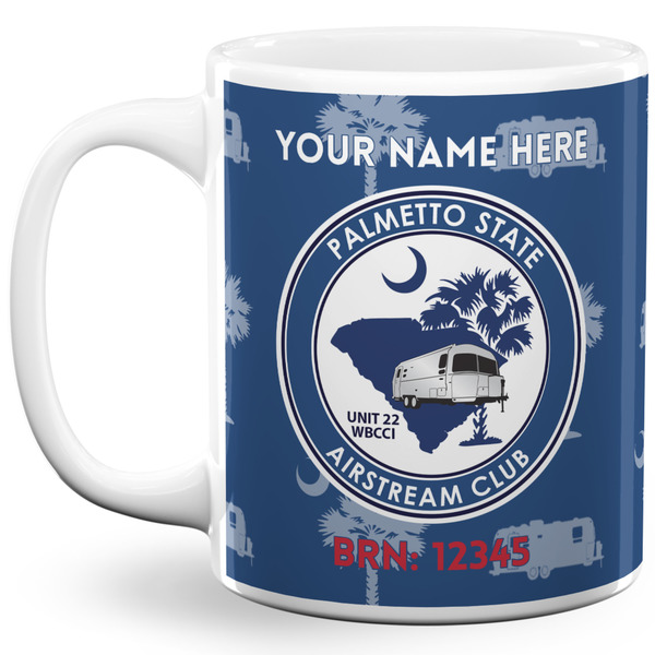 Custom Palmetto State Airstream Club Logo 11 oz Coffee Mug - White