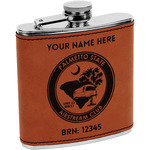 Palmetto State Airstream Club Logo Leatherette Wrapped Stainless Steel Flask
