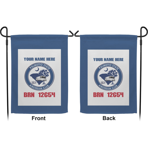 Palmetto State Airstream Club Logo Garden Flag - Double Sided Front and Back