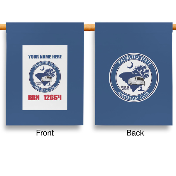 Palmetto State Airstream Club Logo Garden Flags - Large - Double Sided - APPROVAL