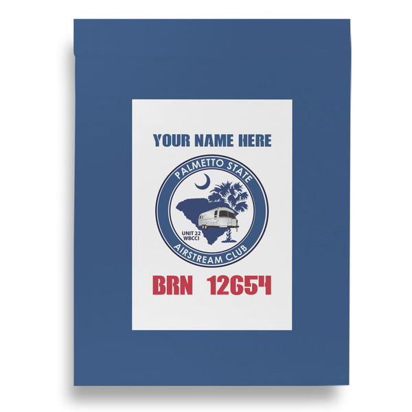 Palmetto State Airstream Club Logo Garden Flags - Large - Double Sided - BACK