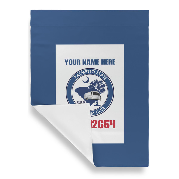 Palmetto State Airstream Club Logo Garden Flags - Large - Single Sided - FRONT FOLDED