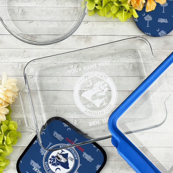 Palmetto State Airstream Club Logo Glass Baking Dish - 13"x9" - Lifestyle