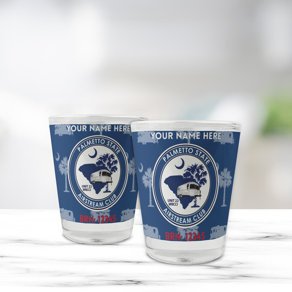 Palmetto State Airstream Club Logo Glass Shot Glass - Standard - Lifestyle