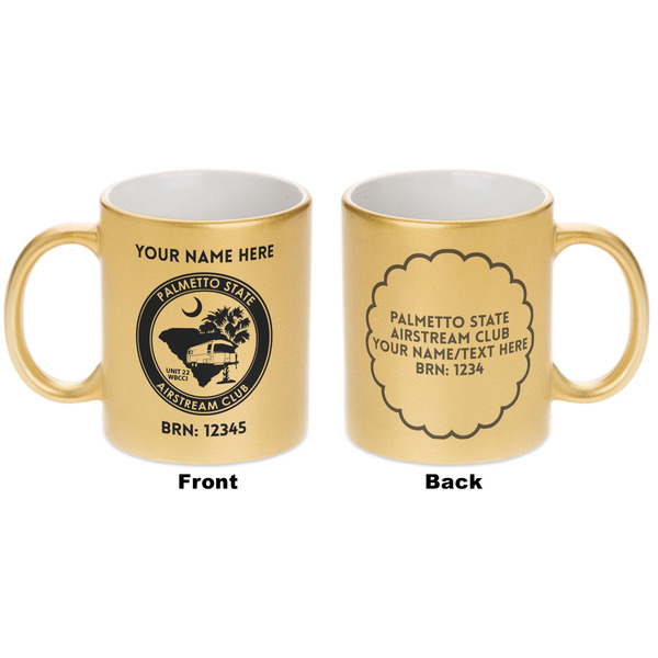 Palmetto State Airstream Club Logo Gold Mug - Apvl