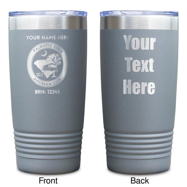 Palmetto State Airstream Club Logo Gray Polar Camel Tumbler - 20oz - Double Sided - Approval