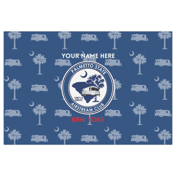 Palmetto State Airstream Club Logo Indoor / Outdoor Rug - 2'x3' - Front Flat
